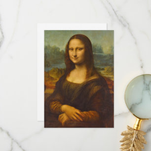 Carte De Remerciements Mona Lisa, La Joconde par Leonardo da Vinci