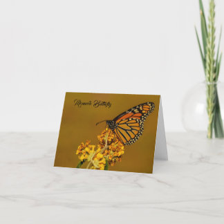 Carte De Remerciements Monarch Butterfly Greeting Card