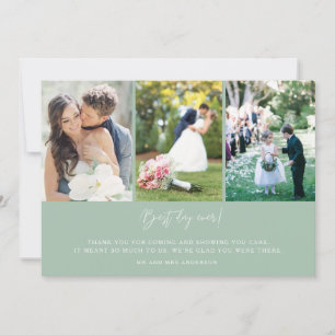 Carte De Remerciements Monnaie Meilleur Jour Jamais Trois Mariage de phot
