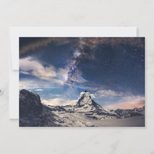 Carte De Remerciements Montagnes Matterhorn Zermatt Suisse