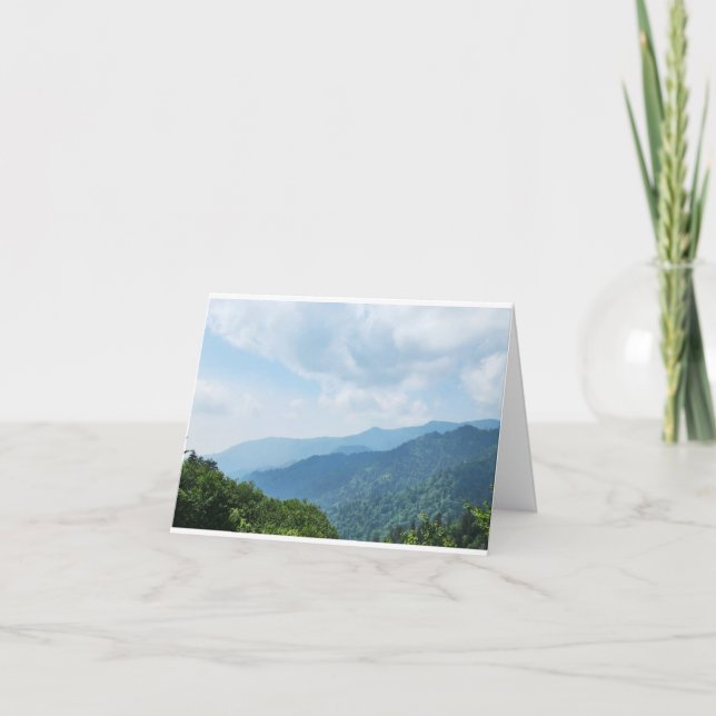 Carte De Remerciements Montagnes Smokey (Devant)