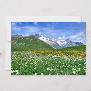 Carte De Remerciements Montagnes Swiss Alps Valley Spring