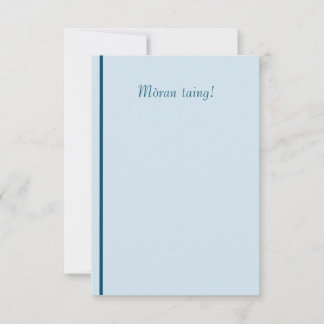 Carte De Remerciements Mòran taing le gaélique écossais vous remercient