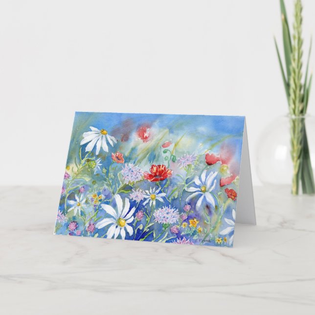 Carte De Remerciements Morning Meadow Blank Notecard (Devant)