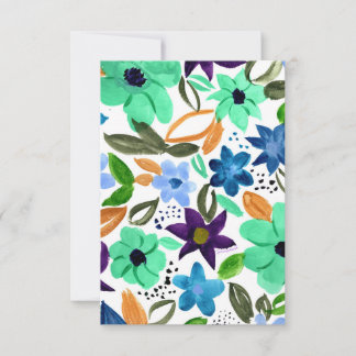 Carte De Remerciements Morning Mint thank you cards