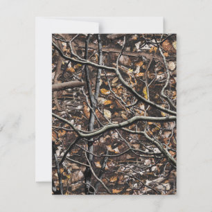 Carte De Remerciements Motif de la chasse au camouflage 6