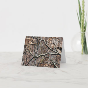 Carte De Remerciements Motif de la chasse au camouflage 8