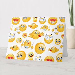Carte De Remerciements Motif Emoji