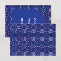 Motif géométrique pixel traditionnel en bleu profo