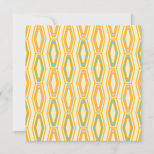 Carte De Remerciements Motif géométrique vibrant avec des formes hexagona