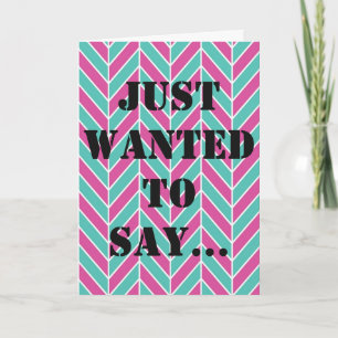 Carte de remerciements motif Herringbone