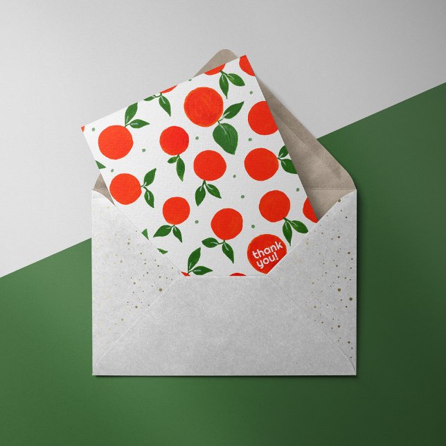 Carte de remerciements motif Tangerine (Créateur téléchargé)