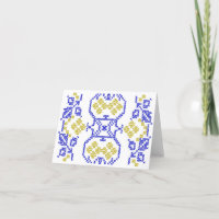 Motif ukrainien. Broderie folklorique jaune bleu