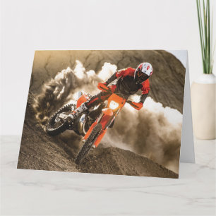 Carte De Remerciements Motocross Rider