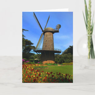 Carte De Remerciements Moulin à vent hollandais de San Francisco #4 Card