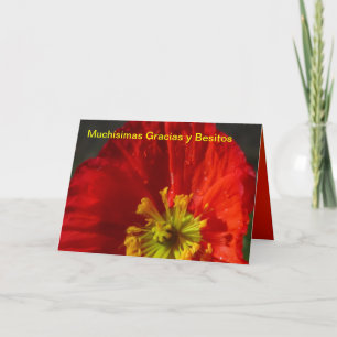 Carte De Remerciements Muchísimas Gracias y Besitos