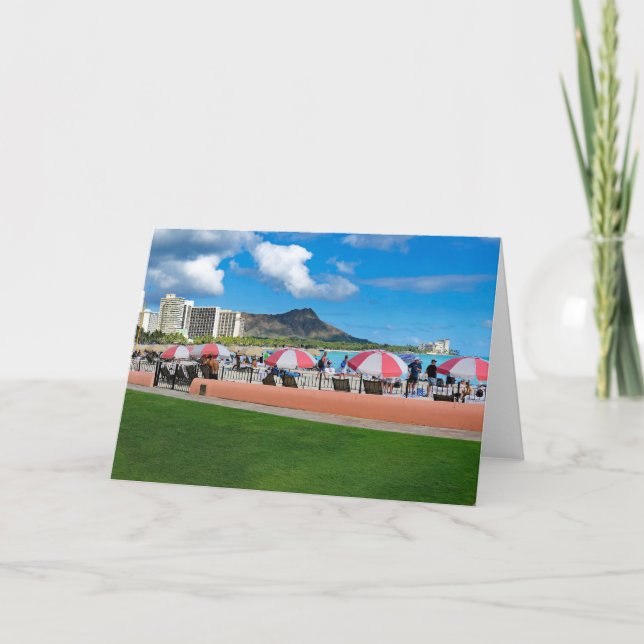 Carte De Remerciements Mur royal hawaïen (Devant)