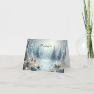 Carte De Remerciements Murmures d'un Solstice d'Hiver