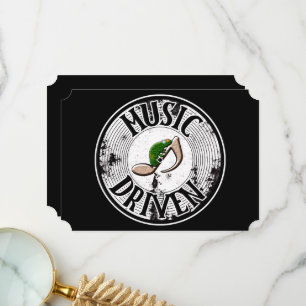 Carte De Remerciements Musique entraînante