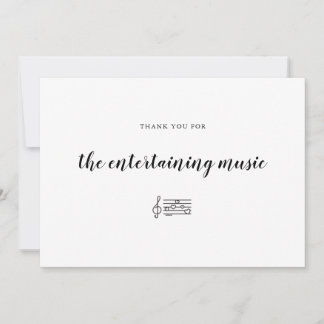Carte De Remerciements Musique mariage Dancefloor Entertainment