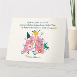 Carte De Remerciements My Lungs Smile When We Think of You