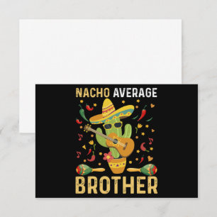 Carte De Remerciements Nacho Moyenne Brother Joke Cinco De Mayo Humour