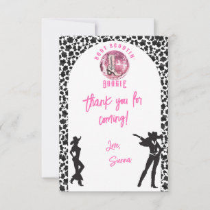 Carte De Remerciements Nashville Cowgirl Disco Rodeo Bachelorette Week-en