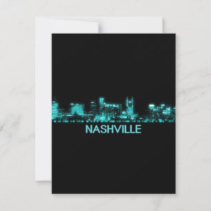 Carte De Remerciements Nashville Skyline