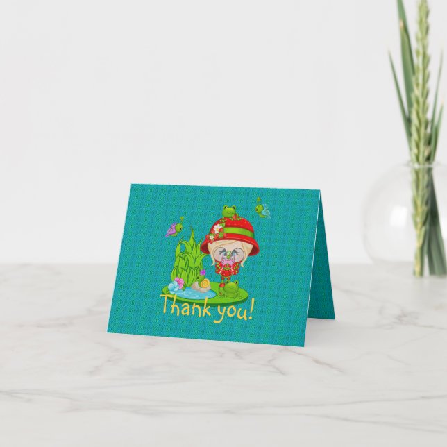 Carte De Remerciements Nature Lover Frog Faune (Devant)