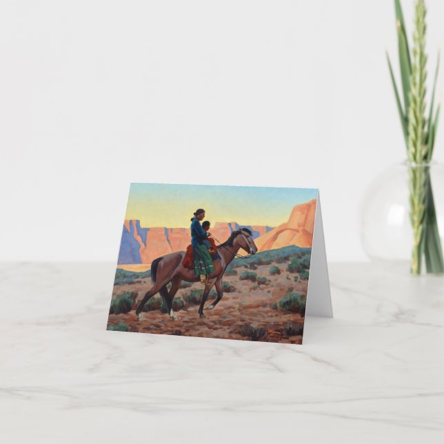Carte De Remerciements Navajo Mother par Maynard Dixon (Devant)