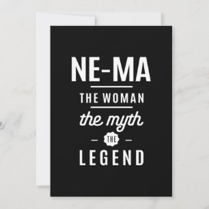 Carte De Remerciements Ne-Ma La Femme Le Mythe La Légende