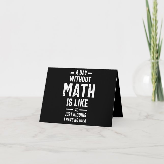 Carte De Remerciements Nerdy Enseignant en mathématiques PI Physique Math (Devant)