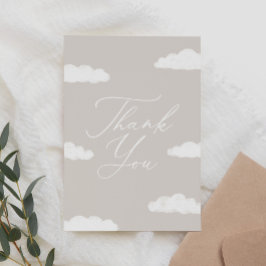 Carte De Remerciements Neuf Baby shower Neuf Nuage Neuf Neuf