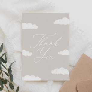 Carte De Remerciements Neuf Baby shower Neuf Nuage Neuf Neuf