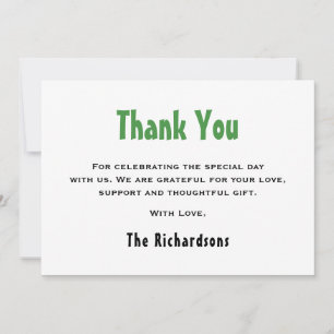 Carte De Remerciements Neutre Genre 1er Anniversaire Un-A-Saurus Dinosaur
