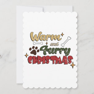 Carte De Remerciements Noël de chien - Noël chaud et furieux