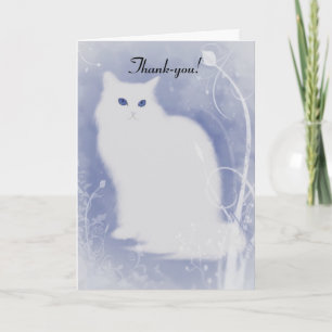 Carte De Remerciements Noël du chat
