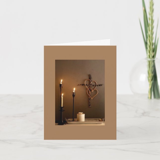 Carte De Remerciements Noël religieux (Devant)