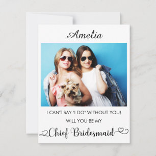 Carte De Remerciements Nom personnalisé et photo de la proposition d'aide