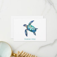Nom personnalisé Sea Turtle White