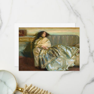 Carte De Remerciements Nonchaloir, Repose de John Singer Sargent