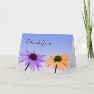 Carte De Remerciements note de remerciement, fleurs de marguerite