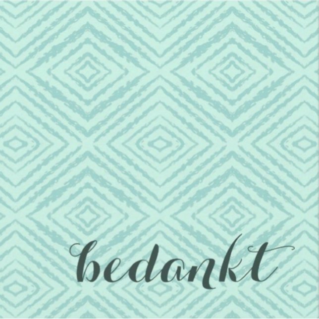 Carte De Remerciements Note de remerciement néerlandaise (Créateur téléchargé)