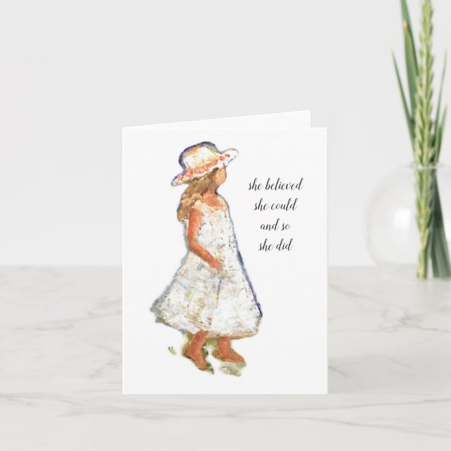 Carte De Remerciements Note encourageante (Devant)