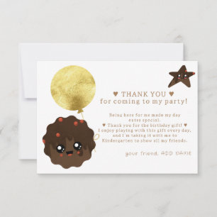 Carte De Remerciements Notre petit biscuit Turner One Photo 1er anniversa