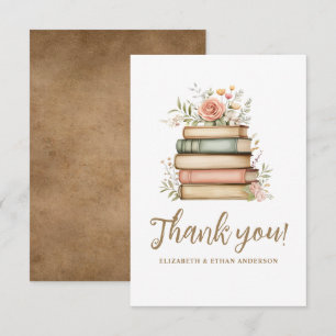Carte De Remerciements Notre prochain chapitre Storybook Baby shower Merc