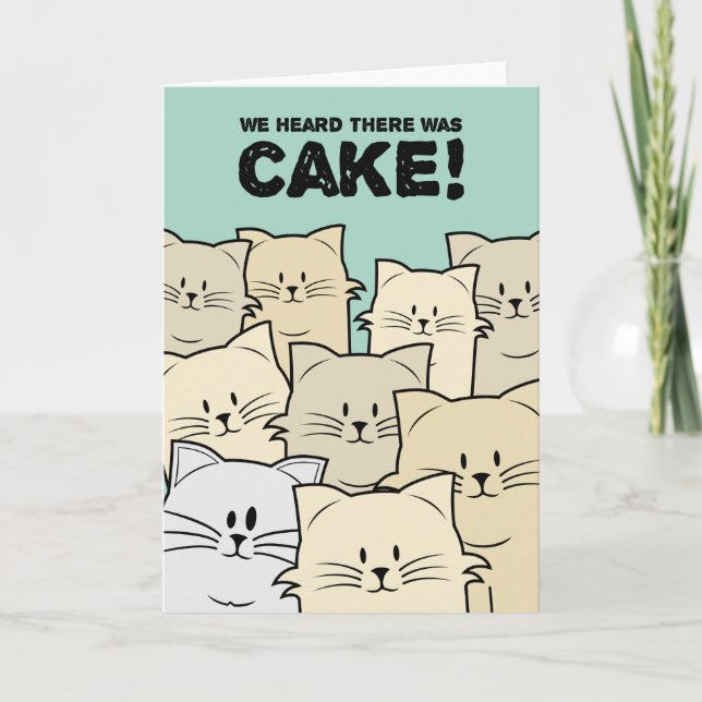Carte De Remerciements Nous Avons Entendu Qu'Il Y Avait Du Gâteau ! - Cou (Devant)