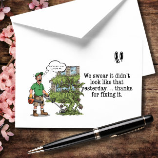 Carte De Remerciements Nous jurons que ça ne ressemblait pas à ça hier