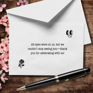 Carte De Remerciements Nous ne pouvions pas arrêter de te voir Mariage