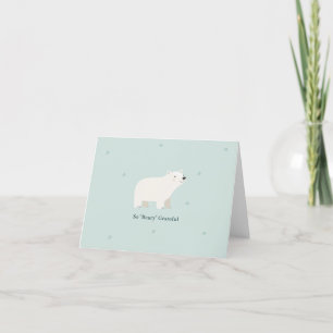 Carte De Remerciements Nous pouvons attendre le Baby shower Ours polair
